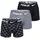 Nike Trunk 3er Pack grau/schwarz M