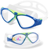 Winline Schwimmbrille Erwachsene Kinder Anti Fog Ohne Leakage deutlich Anblick UV Schutz, Professional Schwimmbrille für Herren Damen Jungen Mädchen