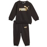 Puma Unisex Kinder Minicats Ess+ Crew Jogger Fl Trainingsanzug, Puma Schwarz, 80