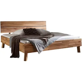 Home Affaire Massivholzbett HOME AFFAIRE "Chavot I", braun (wildeiche), B:186cm H:77cm L:208cm, Betten, Massivholzbett, wahlweise in Kernbuche oder Wildeiche erhältlich