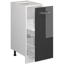 Vicco Apothekerschrank R-Line 30 cm ohne Arbeitsplatte Anthrazit Hochglanz