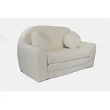 FORTISLINE Kindersofa FORTISLINE 96 x 57 x 48 cm Teddy-Stoff beige