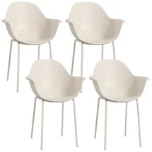 Outsunny Gartenstuhl 59 x 59 x 84 cm grau 4 St.