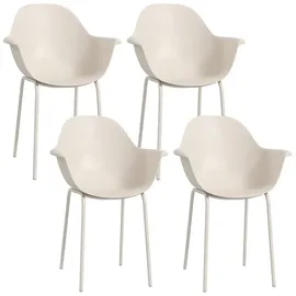 Outsunny Gartenstuhl 59 x 59 x 84 cm grau 4 St.