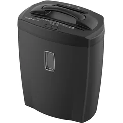 GENIE 580 Aktenvernichter 10 Blatt Partikelschnitt und CD Vernichtung schwarz