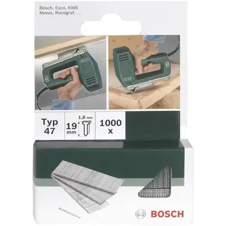 Bosch 1000x Nagel typ 48 (für Hartholz/Massivholz, Weichholz, Akustikplatten, 1.8 x 1.45 x 14 mm, Zubehör Tacker)