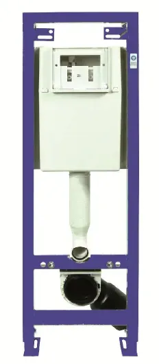 Neuesbad WC Vorwand-Element, B:360, H:1180mm, blau, pulverbeschichtet NB111300005
