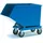 FETRA Muldenkipper Kunststoff/Stahl 0,8 m3 blau mit Rollen