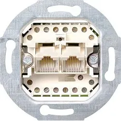 GIRA 019000 Einsatz Netzwerk-Anschlussdose 2-fach