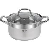 Resto Kitchenware Libra, 3,6 l, Rund, Edelstahl, Glas, Edelstahl, Edelstahl, Edelstahl - Silber