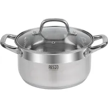 Resto Kitchenware Libra, 3,6 l, Rund, Edelstahl, Glas, Edelstahl, Edelstahl, Edelstahl - Silber