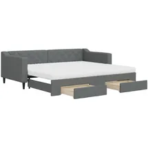 vidaXL Tagesbett 90 x 200 cm Dunkelgrau