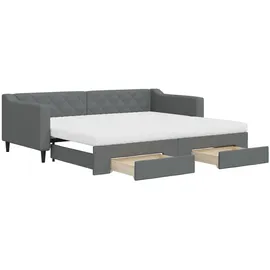 vidaXL Tagesbett 90 x 200 cm Dunkelgrau