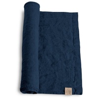 Lovely Linen by Kardelen Lovely Tischläufer Leinen Midnight Blue