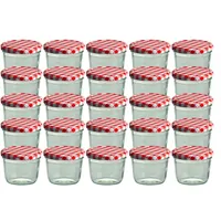 CapCro 25er Set Sturzglas 230 ml Marmeladenglas Einmachglas Einweckglas