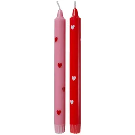 BUTLERS Stabkerze, Rot, Naturmaterialien, 2.5x25x2.5 cm, Dekoration, Kerzen ø Zubehör