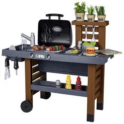 Smoby Kinderküche/-Grill »Garten Küche«, Kunststoff, schwarz