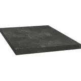 OPTIFIT Arbeitsplatte OPTIFIT "Luzern", schwarz (schwarz stone), B:230cm H:3,8cm T:60cm, Spanplatte, Tischplatten, 38 mm stark, Tiefe 60 cm, große Auswahl an Breiten