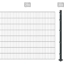 Arvotec Einstabmattenzaun 2 - 60 m x 160 cm Grau/Kunststoff