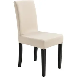 neu.haus 4er-Set Stuhlhusse 42-53 cm Sandfarben