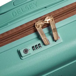 Delsey Meteor 2.0 4-Rollen Cabin 67 cm / 70 l beige/grün/türkis