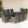 vidaXL Garten-Essgruppe 9-tlg. Grau