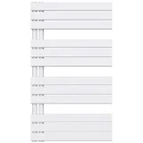 doporro Heizkörper Badezimmer Badheizkörper Badheizung Handtuchheizkörper 104x60cm Handtuchtrockner Handtuchwärmer Seitenanschluss Weiß