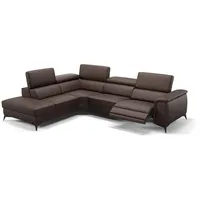 Sofanella Wohnlandschaft Leder LIVORNO, Wohnlandschaft, Ecksofa, Sofalandschaft, XXL Sofa, Leder Sofas braun