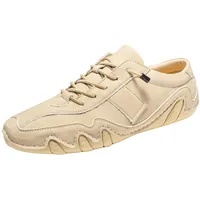 Barfußschuhe Herren Damen Leder Rutschfester Barfuss Schuhe Wasserdichte und Atmungsaktive Ergonomischer Orthopädische Barfussschuhe Low Top Outdoor Bequeme Barefoot Shoes Für Unisex - 44 EU