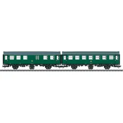 Personenwagen MÄRKLIN "Umbauwagen B3yge 2. Klasse - 43196", grün, Modelleisenbahn-Fahrzeuge, KinderL:30,5cm, und BD3yg 2. Klasse mit Gepäckabteil, L:30,5cm