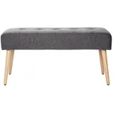 miliboo Sitzbank Gepolstert Silber 95 x 0 x 0 cm