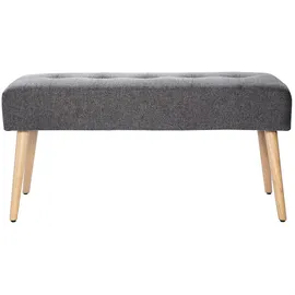 miliboo Sitzbank Gepolstert Silber 95 x 0 x 0 cm