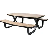 BEST Freizeitmöbel BEST Sitzgruppe Buddy, schwarz Kunststoff, Metall