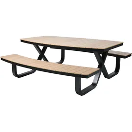 BEST Freizeitmöbel BEST Sitzgruppe Buddy, schwarz Kunststoff, Metall