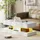 Homcom Couchtisch Weiß Spanplatte 120 x 50 x 42 cm
