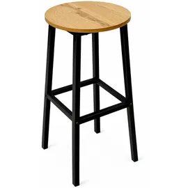 OEM Barhocker Eiche Für Küche Oder Esszimmer, 32x32x65 cm, Begryf