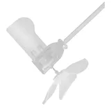 Snowchecking Windkraftanlagen, Windgenerator, Umwandlung von Windenergie in elektrische Energie. Windkraftgenerator mit LED-Beleuchtung