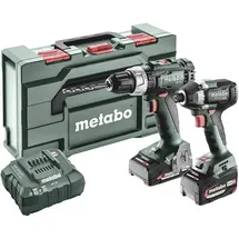 Metabo BSL+SSD200LTBL 685194000 Akku-Bohrschrauber, Akku-Schlagschrauber 18V 4Ah Li-Ion inkl. Akku,