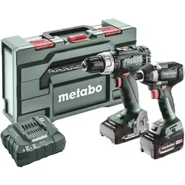 Metabo BSL+SSD200LTBL 685194000 Akku-Bohrschrauber, Akku-Schlagschrauber 18V 4Ah Li-Ion inkl. Akku,