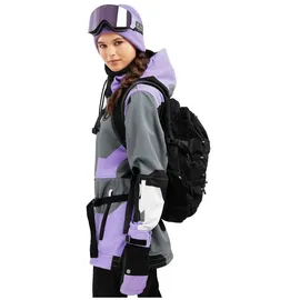 Siroko W1 Tignes Snowboardjacke Lavendel/Schwarz XS