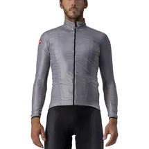 Castelli Aria Shell Jacket, Silver Gray, L