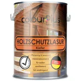 ColourPlus Holzschutzlasur außen 2,5 Liter - Kiefer - wetterfeste Holzschutzfarbe mit UV-Schutz für Gartenmöbel, Zäune und Carports - Holzlasur und Holzschutz Öl-Lasur für außen