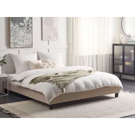 Beliani Polsterbett 180 x 200 cm Beige