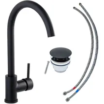 Schöner Wohnen Cantis Waschtischarmatur Mattschwarz