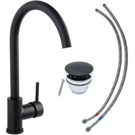 Schöner Wohnen Cantis Waschtischarmatur Mattschwarz