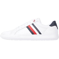 Tommy Hilfiger Herren Essential Leather FM0FM04921 Cupsole Sneaker, Weiß (White), 42 EU