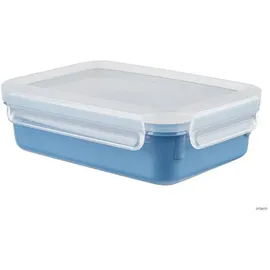 Emsa Clip & Close rechteckig aquablau 0,55 l