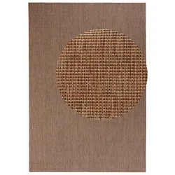 Teppich NORTHRUGS "Match" Gr. 2, braun, B:80cm H:8mm L:150cm, Kunstfaser, Teppiche, In-& Outdoor, Kurzflor, Läufer, Modern, Unifarben, Wohnzimmer, Balkon