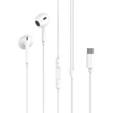 XO Kabelgebundene In-Ear-Kopfhörer 1,2m in Weiß mit USB-C Anschluss