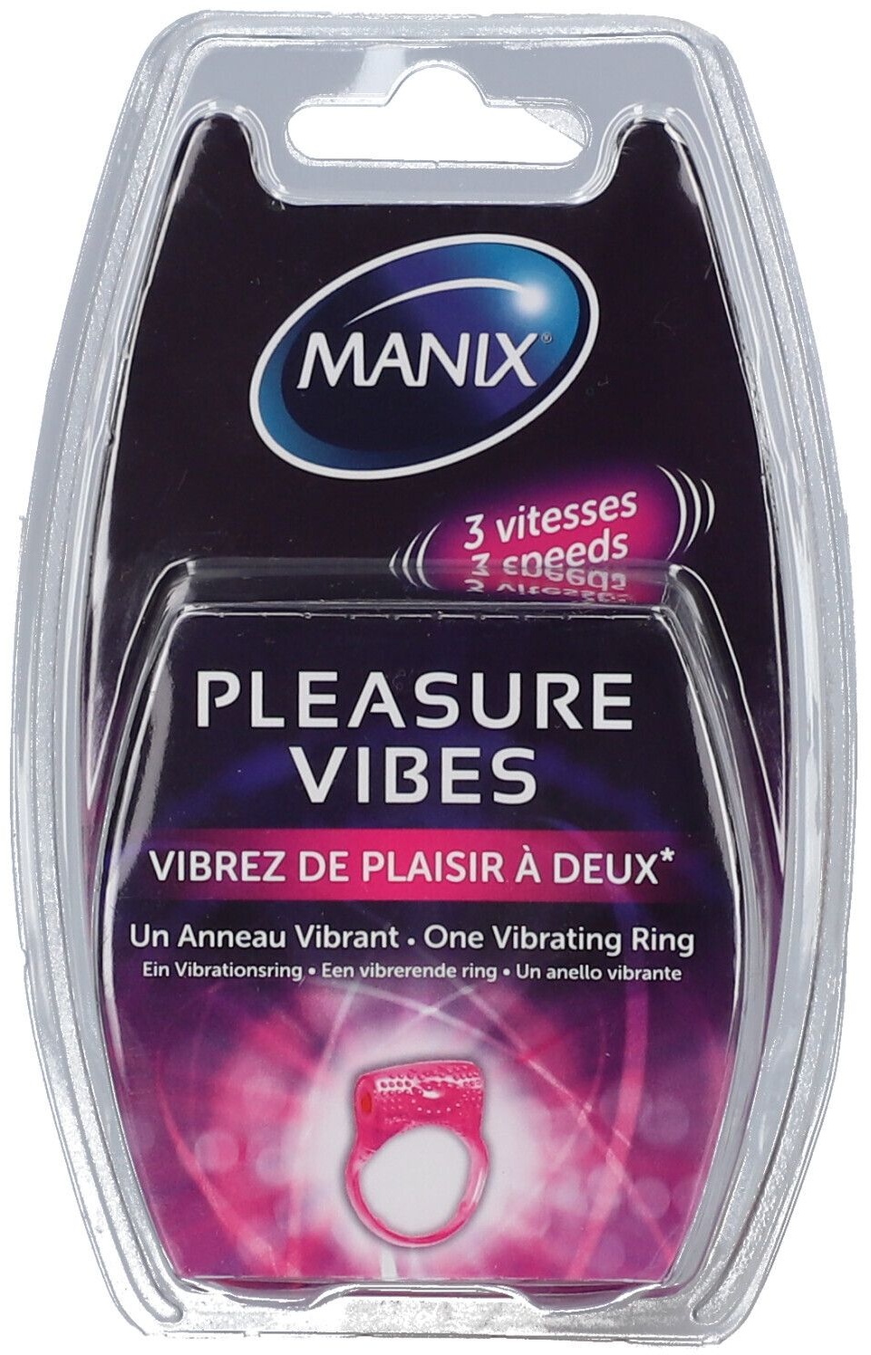 MANIX® Pleasure Vibes Anneau Vibrant 3 Vitesses 1 pc(s) Autre